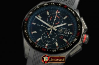 TAG0276D - Carrera 16 Senna Ed Chrono PVD/RU Black Jap OS20 Qtz
