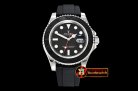 Rolex YachtMaster 116655 40mm SS/RU Black ARF SH3135 Mod