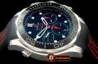 Replica Omega Seamaster Pro 300M Chrono SS/RU Black A-7750