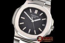 Patek Philippe Nautilus Jumbo 5711 SS/SS Grey/Stk PPF MY9015 Mod