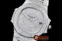 Patek Philippe Nautilus 7010 Ladies Full Diams SS/SS Diams TWF MY9015