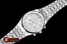 AP0380B - Royal Oak Calendar SS/SS White VK Quartz