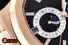 Patek Philippe Nautilus GMT MoonPhase RG/RG Black Asia 23J Calen