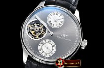 IWC Portugese Regulator Tourb IW544602 SS/LE Grey ZF Tourb