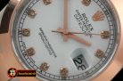 R2DJ0194A - SS/RG Oyster P-White Diam Asian Eta 2836-2