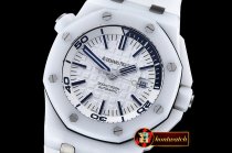 Audemars Piguet Royal Oak Diver Ceramic CER/RU Wht/Blue BP MY901