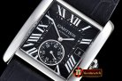 Replica Cartier Tank MC 1904 SS/LE Black JF Asia 23J