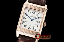 Jaeger Le Coultre JL Reverso Mens RG/LE White/Num MY8215 Mod