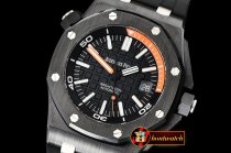 Audemars Piguet Royal Oak Diver 15707 CER/RU Black XF V2 Asia 2836 Mod