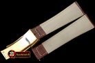 Replica Rolex Brown Croc Strap YG 20/16/ New Insignia Deployant