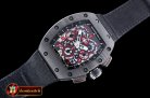 Replica Richard Mille RM011 Marcus - Ti DLC - 10 LE FC/NY Black/