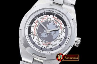 VACH. CONSTANTINE 2016 Overseas World Time 7700V SS/SS Silv MY82