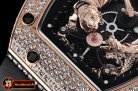 Richard Mille RM051-01 Tiger Diams RG/RU (Blk) KVF MY8215 Mod