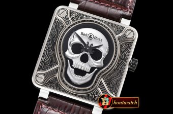 Bell & Ross BR01 2016 Burning Skull Ltd Ed SS/LE2 Black Asia 23