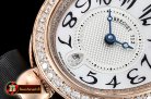 Breguet Queen of Naples Ladies Diams RG/LE Wht MOP Jap Movt