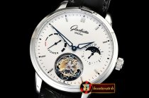 Glashutte Senator Tourbillon PR SS/LE White Stk Asia Tourbillon