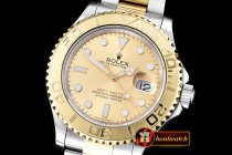 Replica Rolex YachtMaster Mens YG/SS Gold BP Asia 2836 Mod3135