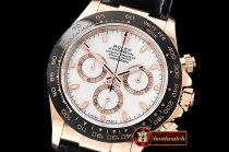 Rolex Daytona 116515 CER/RG/LE Wht Noob Asia 4130 Mod