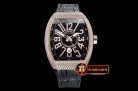 Franck Muller Vanguard Mens V45 Diams RG/LE/RU Black Diam ABF A2824