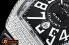 Franck Muller Vanguard Mens V45 Glacier Diams SS/LE/RU Blk ABF A2824