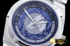 VACH. CONSTANTINE 2016 Overseas World Time 7700V SS/SS Blue MY82
