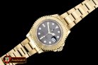 Replica Rolex YachtMaster Mens YG/YG Grey BP Asia 2836 Mod3135