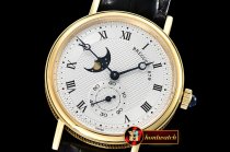 BRE080A - Classique MoonPhase Ref.3300 YG/LE White MY9015 Mod
