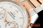 Omega SpeedMaster 57 Co-Axial RG/SS White OMF A7750 9300