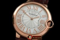 CAR0332C - Ballon De Cartier Mid RG/LE White Roman Miyota