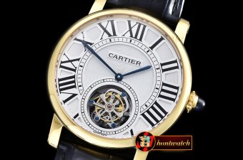 Cartier Ronde De Cartier 42mm YG/LE White Tourbillon HW