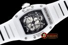 RM090F - RM055 Bubba Watson Tourbillon CER/VRU White Custom Movt