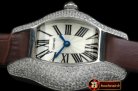 CAR0335A - Tortue De Cartier SS/LE White Swiss Quartz