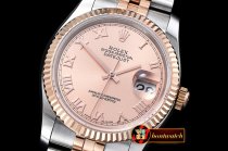 Rolex Datejust Man DJ 36mm Jub Flt RG/SS Rose Roman BP A3135 Mod