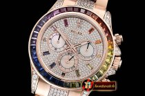 Rolex Daytona 116595 RBOW RG/RG Diams BP A7750 4130 Mod