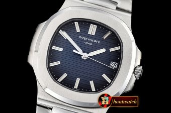 Patek Philippe Nautilus Mens 40mm SS/SS Blue Sticks PF Miyota 90