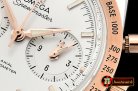 Omega SpeedMaster 57 Co-Axial RG/SS White OMF A7750 9300