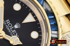 Rolex GMT II Red/Blue Rubies YG/YG Blk BP A3186 Mod