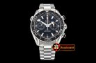 Omega P-Ocean Chrono Blk SS/SS Black/Org JHF A7750 Mod9900