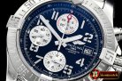 Breitling Avenger II Chronograph 43mm SS/SS Blue GF A7750