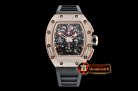 Richard Mille RM011-03 Flyback Chrono Diams RG/RU KVF A7750 Mod
