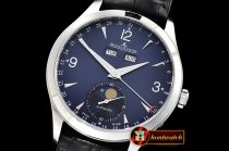 JAEGER LE COULTRE Master Ultra Thin Moonphase SS/LE Blue KMF A2824