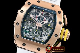 Richard Mille RM011-03 Felipe Massa LE RG/VRU Wht Skele A7750 Mod
