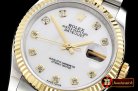 Rolex Datejust Man DJ 36mm Jub Flt YG/SS White MOP Diams BP A313