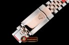 Rolex DateJust 36mm Jub Dome RG/SS Black/Stk BP A2813