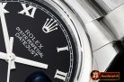 Rolex Datejust Man DJ 36mm Oyst Dome 904L SS/SS Black Roman ARF A3135