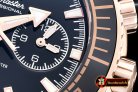 Replica Omega Planet Ocean Chrono RG/RU Black Asia7750 Mod 9301