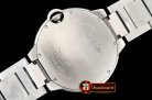 Cartier Balon Bleu Mens 42mm SS/SS White MY9015 Mod