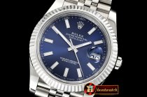 Rolex Datejust II 41mm Jub Flt SS/SS Blue/Stick Noob A3235