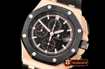 Audemars Piguet Royal Oak Offshore Novelty CER/RG/RU Blk JF V2 A3126