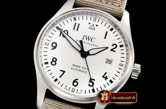IWC Mark XVIII IWC327012 SS/NY White M+F Asia 2892